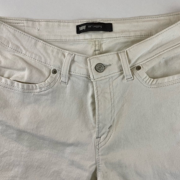 Levi’s White Denim Jeans. Leggings.  Jeggings. Skinny. Size 17. Super cute! - Picture 10 of 12
